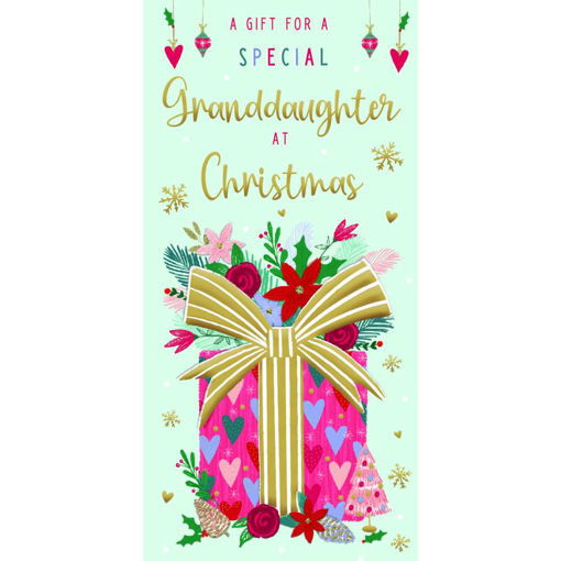 Picture of SPECIAL GRANDDAUGHTER AT CHRISTMAS MONEY WALLET